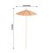 NATURAL 50 Bamboo Skewers 6" Sustainable COCKTAIL PICKS Paper Umbrella Top